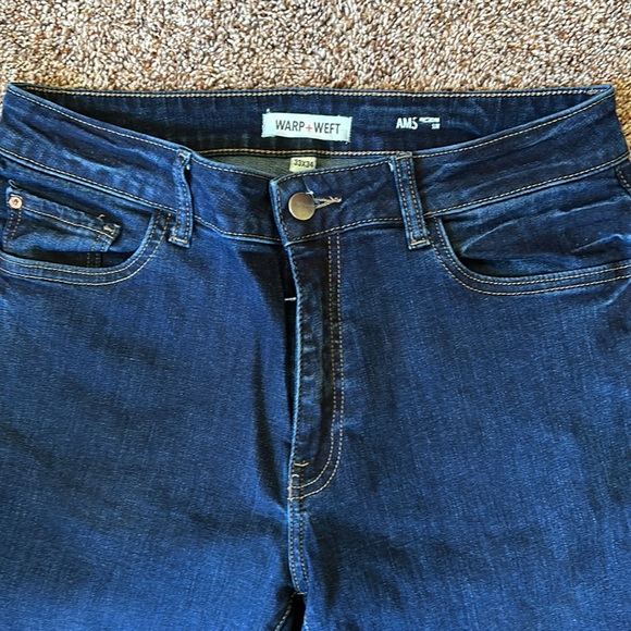 Warp + Weft AMS Amsterdam Slim Men’s Denim Jeans, 33X34 in Midnight - Picture 2 of 7